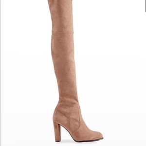 Stuart Weitzman Suede Over The Knee High Heel Boots